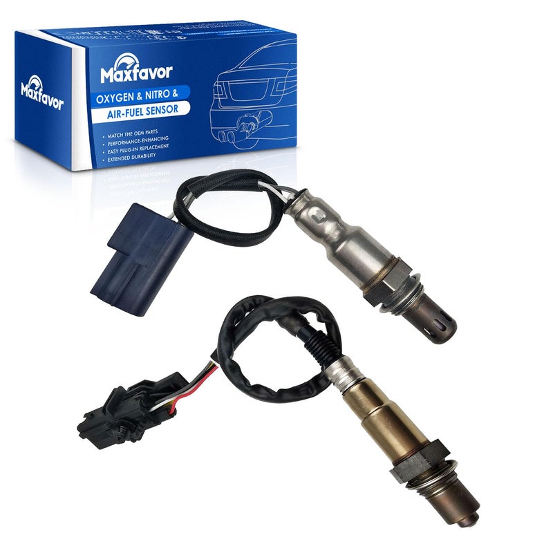 MAXFAVOR 2PCS Oxygen Sensor Replacement for 2005 2006 Nissan Pathfinder Frontier Xterra 4.0L Upstream and Downstream O2 Sensor 234-5060 234-4313 02 Sensor - Image 1